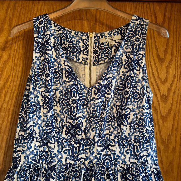 Milly for Design Nation Blue & White Sleeveless Dress 10 - Picture 11 of 12